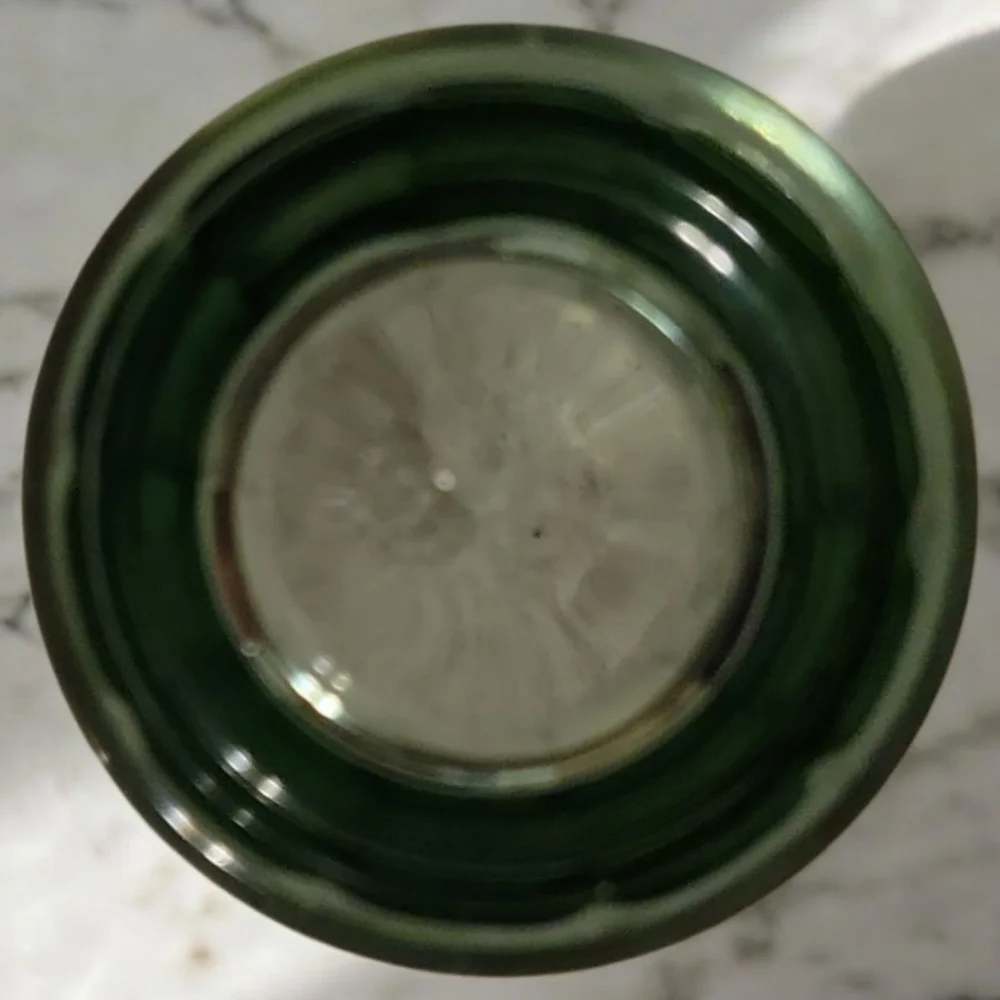 Vtg Coca Cola Coke Libbey Juice Green Mini Glass 4.25